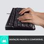 Imagem de Teclado com fio USB Logitech K120 Resistente à Respingos e Layout ABNT2 -920-004423