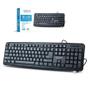 Imagem de Teclado Com fio USB Slim Basico ABNT2 Padrão Brasileiro Para Computador Notebook