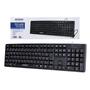 Imagem de Teclado Com Fio Usb Standard ABNT2 Padrão Brasileiro Preto BK-103 - EXBOM