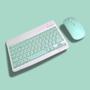 Imagem de Teclado Com Mouse Bluetooth Sem Fio Colorido Wireless Portátil