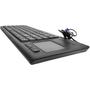 Imagem de Teclado Com Touchpad Integrado Slim Preto Com Fio Usb P/ Pc