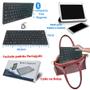 Imagem de Teclado Compacto Bluetooth Tablet Celular Notebook Preto