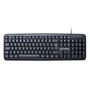 Imagem de Teclado Computador Com Fio Usb Abnt2 Windows Impermeavel Preto Bk-07 Luuk Young