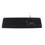 Imagem de Teclado Computador Pc Notebook Com Fio Preto Cabo 1,20m Usb - MOX