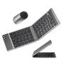 Imagem de Teclado Dobrável Portátil Bluetooth + Mouse Sem Fio Wireless para Notebook Celular e Tablet
