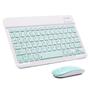 Imagem de Teclado e mouse Bluetooth sem fio rosa Mini Keyb espanhol