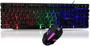 Imagem de Teclado e Mouse Gamer Com Fio USB - Kit Teclado e Mouse Gamer Shortcut K8 C/ Led rgb Rainbow Backlight
