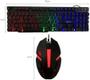 Imagem de Teclado e Mouse Gamer Com Fio USB - Kit Teclado e Mouse Gamer Shortcut K8 C/ Led rgb Rainbow Backlight