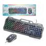 Imagem de Teclado E Mouse Gamer Usb Led Rgb Luminoso Re-Tec-539 Pra Pc