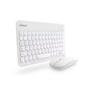 Imagem de Teclado e mouse kit bluetooth sem fio ultra fino hk8880 branco xtrad