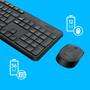 Imagem de Teclado e Mouse Logitech MK235 Sem Fio Resistente à Água Cinza ABNT2 - 920-007903