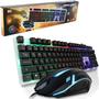Imagem de Teclado e mouse para computador gamer com fio usb + luz maxmidia 107 teclas na caixa