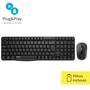 Imagem de Teclado e Mouse Sem Fio 1000dpi Ra001 Preto - Rapoo