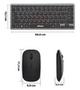 Imagem de Teclado e Mouse sem fio bluetooth recarregável silencioso tablet celular notebook compacto pequeno