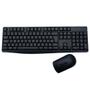 Imagem de Teclado e mouse sem fio desktop usb multimidia wireless