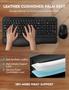 Imagem de Teclado e Mouse Sem Fio EAYBLLY Wave Keys - Kit Combo