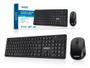 Imagem de teclado e mouse sem fio Exbom BK-S1000F ABNT2 de cor preto