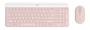 Imagem de Teclado e Mouse sem fio Logitech MK470 Rosa Slim 920-011313