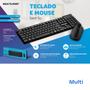 Imagem de Teclado e Mouse Sem Fio Multilaser Multimidia Preto USB