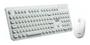 Imagem de Teclado E Mouse Sem Fio Oex Tm 410 2.4Ghz Branco Teclas Redondas