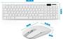 Imagem de Teclado E Mouse Sem Fio Wireless Branco