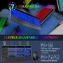 Imagem de Teclado e Mouse Sem Fio XSUTIC - Ergonômico com Retroiluminação RGB