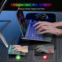 Imagem de Teclado e Mouse Sem Fio XSUTIC - Ergonômico com Retroiluminação RGB