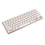 Imagem de Teclado e Mouse Wireless Sem Fio Ultrafino USB HK-3910 Dourado