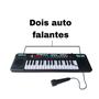 Imagem de Teclado Eletrônico Musical Infantil Pianinho Com Microfone Karaoke 37 Musicas Dia Das Crianças