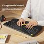Imagem de Teclado Ergonômico Sem Fio Nulea RT05 Split com Apoio para Pulso