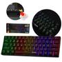 Imagem de Teclado Gamer Clanm 61 Teclas Mecânico Night Walker V2 Rgb Switch Red