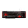 Imagem de  Teclado Gamer Com Hotkeys Multimidia Preto/Vermelho Multilaser - TC160