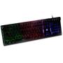 Imagem de Teclado Gamer Dazz Rapid Fire Revolution Rainbow RGB ABNT2