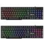 Imagem de Teclado Gamer Iluminado Rainbow Led Silencioso Multimedia