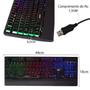 Imagem de Teclado Gamer Led Rgb Tecla Ghost Luminoso Neon Usb Hz-100