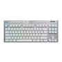 Imagem de Teclado Gamer Logitech G915 TKL Lightspeed RGB Mecânico GL TACTILE US Branco - 920-009660