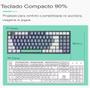 Imagem de Teclado Gamer Machenike K500-B94 Qwerty Red Cor Branco