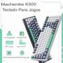 Imagem de Teclado Gamer Machenike K500-B94 Qwerty Red Cor Branco