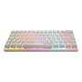 Imagem de Teclado gamer mecanico clanm 60% snow walker branco switches red cabo nylon trancado removivel