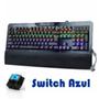 Imagem de Teclado Gamer Mecanico Com Led RGB BK-GX1