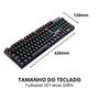 Imagem de Teclado Gamer Mecânico Fortrek Gravity 100 fullsized Switch Red