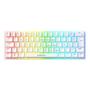 Imagem de Teclado gamer mecânico neologic precision polar 60% rainbow 61 teclas switch blue branco cabo tipo c - preplr-blue