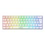 Imagem de Teclado gamer mecânico neologic precision pro polar 60% rgb hot swap 61 teclas switch red branco cabo tipo c - proplr-red