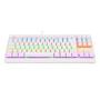 Imagem de Teclado Gamer Mecanico Redragon Dark Avenger Rainbow Branco Switch Azul TKL