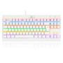 Imagem de Teclado Gamer Mecanico Redragon Dark Avenger Rainbow Branco Switch Azul TKL