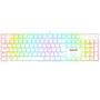 Imagem de Teclado Gamer Mecanico Redragon Mitra RBG Switch Brown ABNT2 K551W-RGB Branco