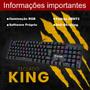 Imagem de Teclado Gamer Mecânico RGB Full Size Profissional Switch Red Anti-ghosting