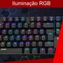 Imagem de Teclado Gamer Mecânico RGB Full Size Profissional Switch Red Anti-ghosting