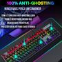 Imagem de Teclado Gamer Mecanico Switch Blue Led Rainbow Anti Ghost