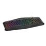 Imagem de Teclado Gamer Membrana T-Dagger Tanker Rainbow USB 2.0 ABNT2 Full Size Preto - T-TGK106